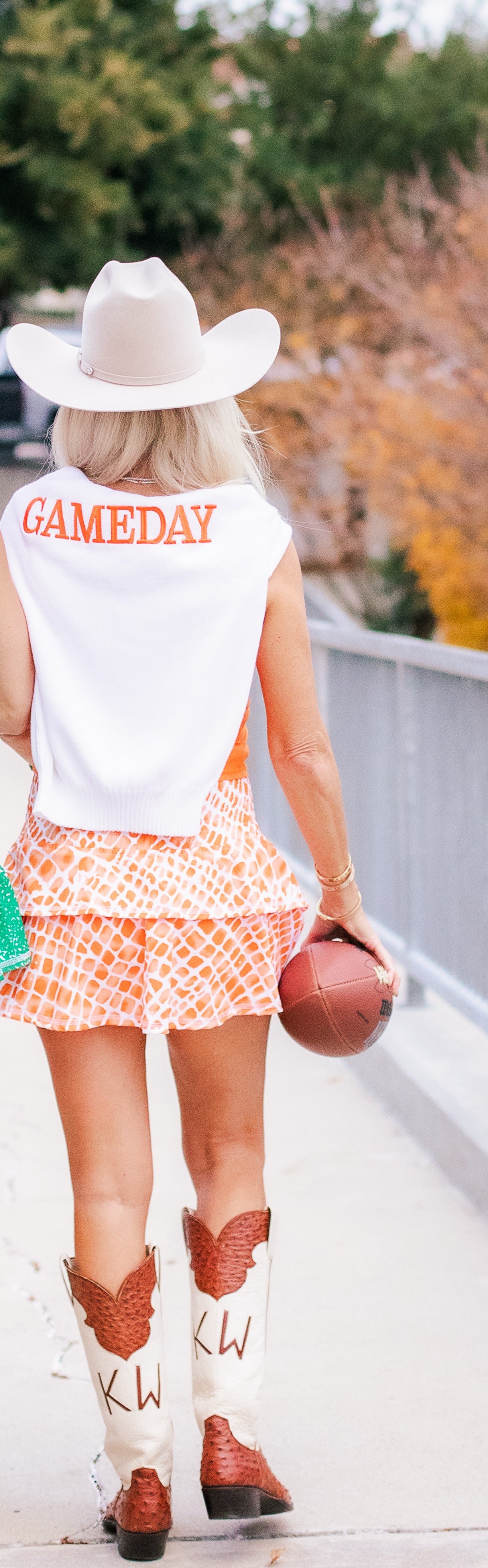 Ruffle Skirt Print - Gameday