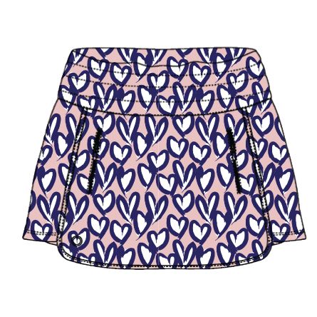 Fairway Skirt Print - Royal