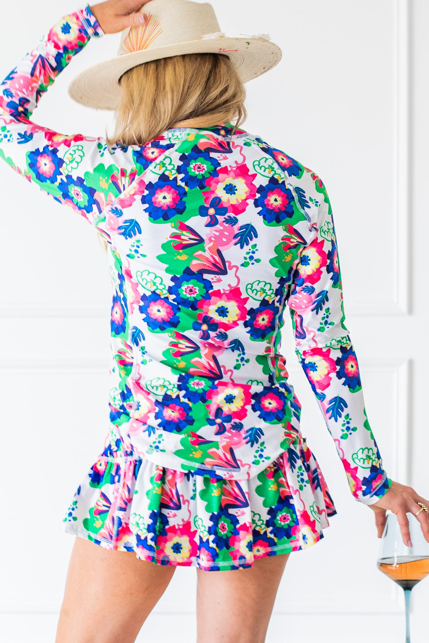 Hamilton Top Print - Royal