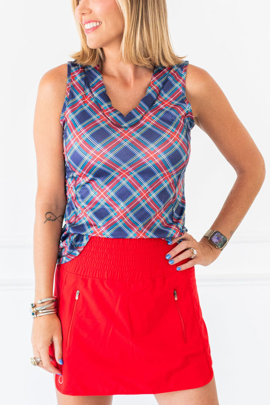 RED women's activewear skirt