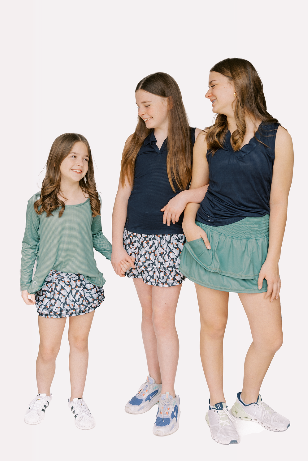 Girls Ruffle Skirt Print - Capri