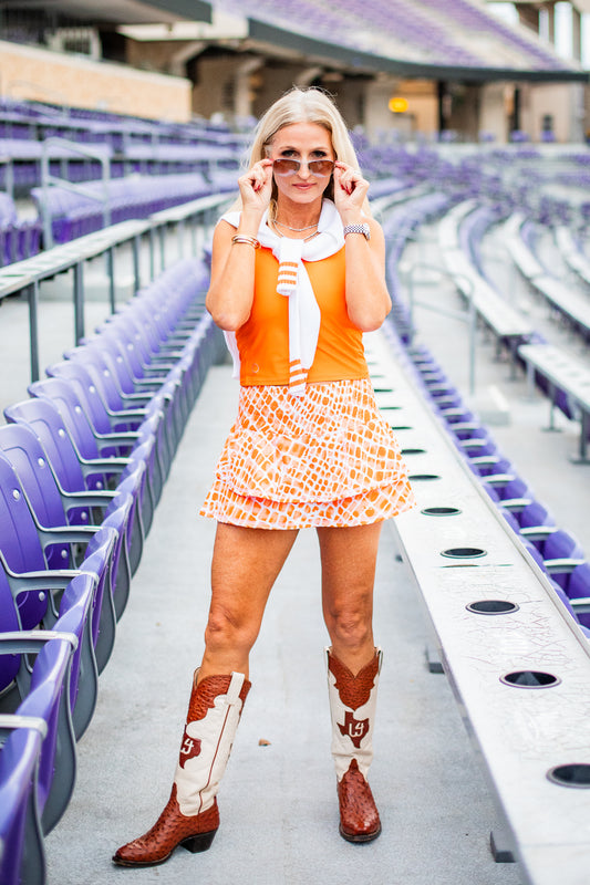 Ruffle Skirt Print - Gameday