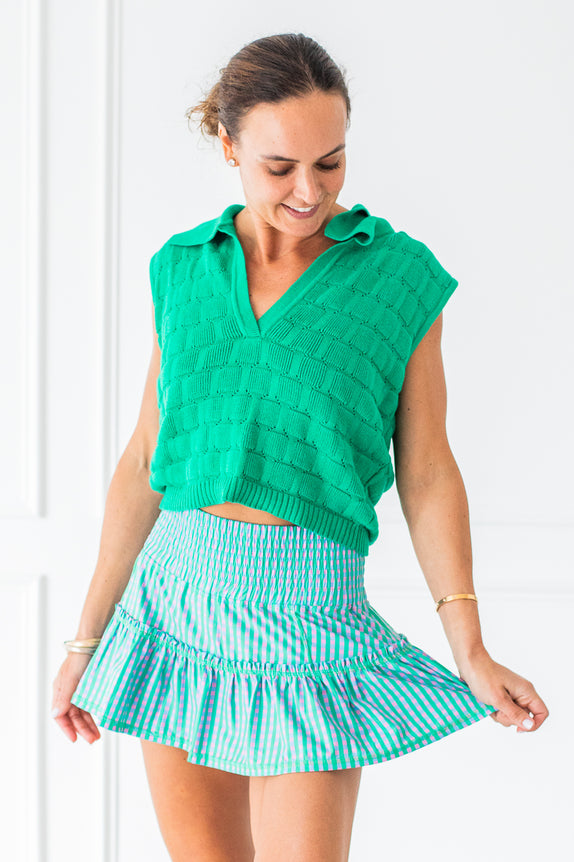 Lawley Skirt Print - Palm