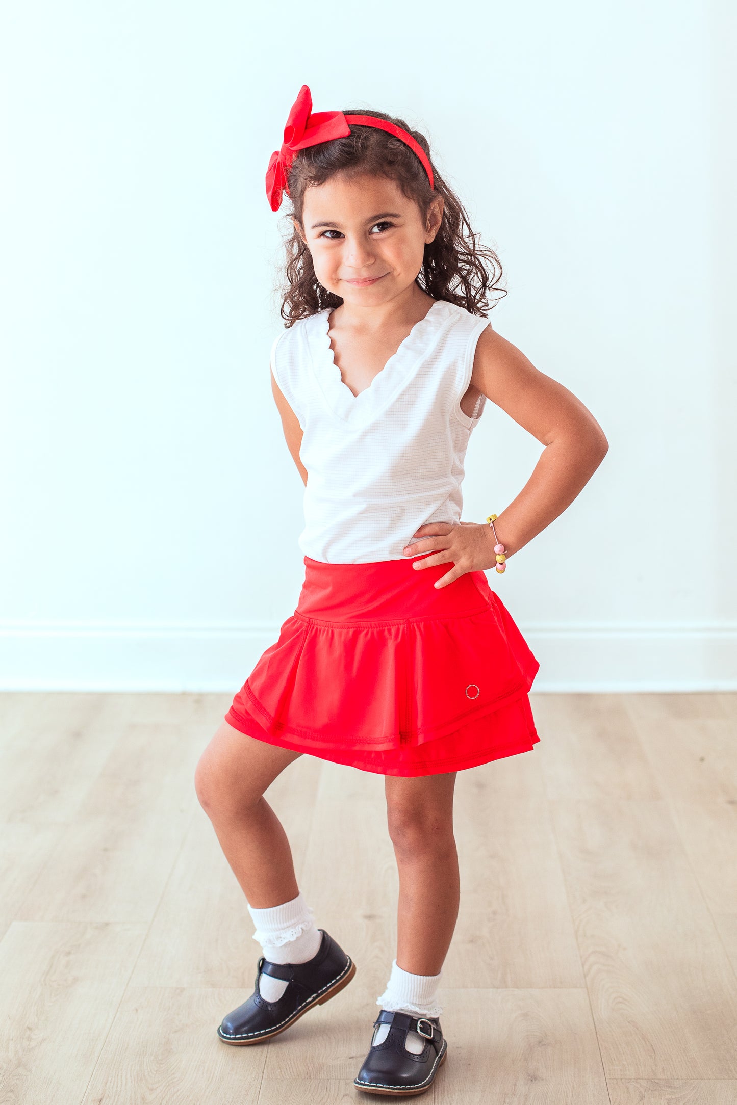 Girls Ruffle Skirt Solids