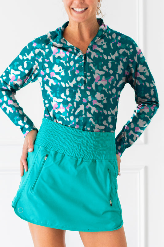 Hamilton Top Print - Bay Breeze