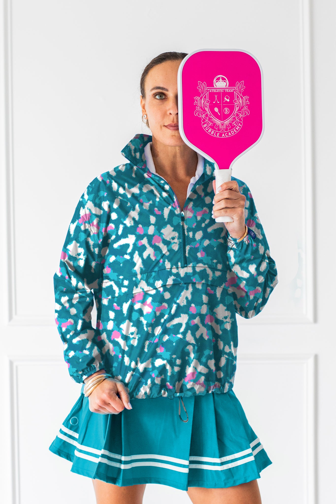 Poncho Jacket Print - Bay Breeze