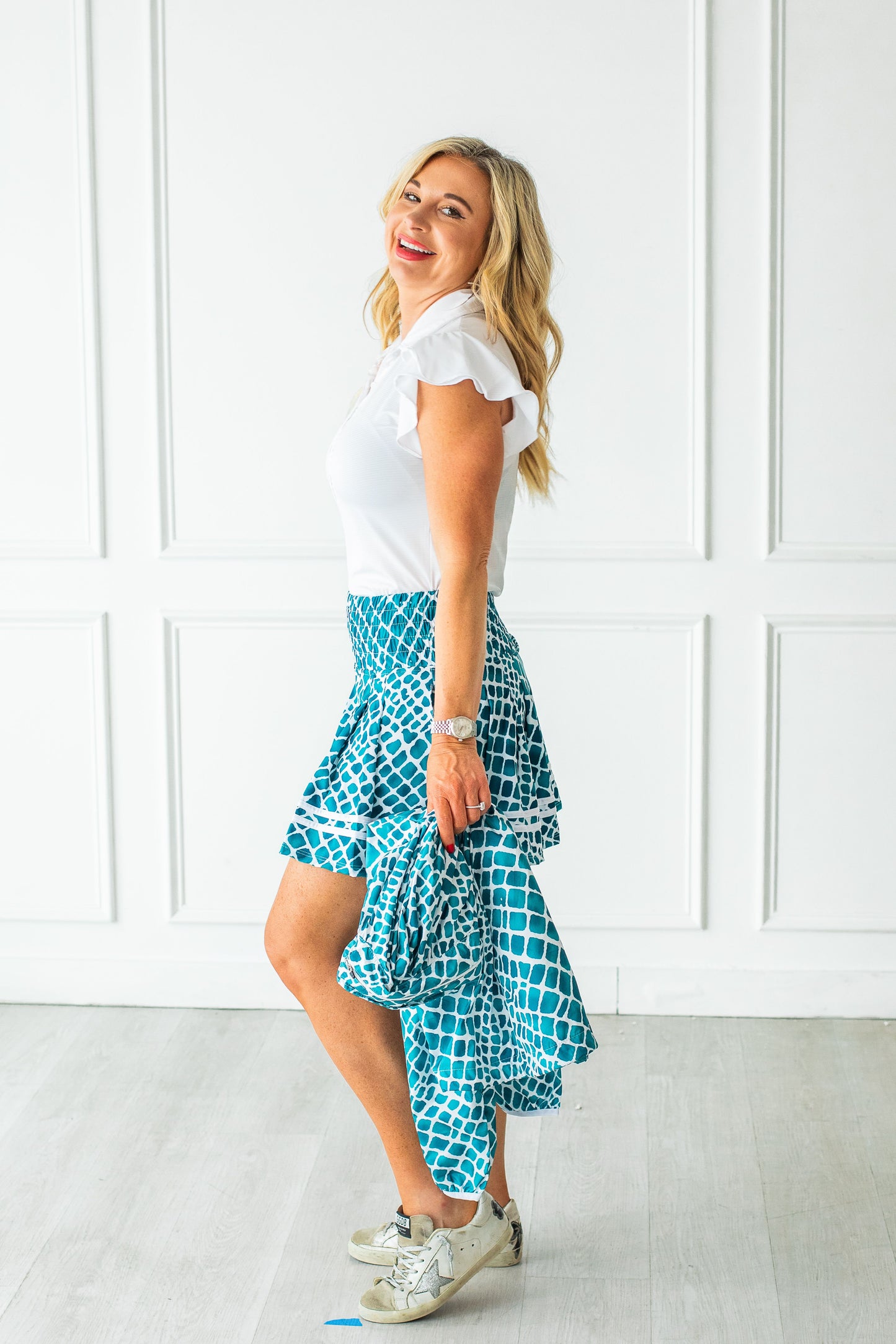 Monroe Skirt Print - Bay Breeze