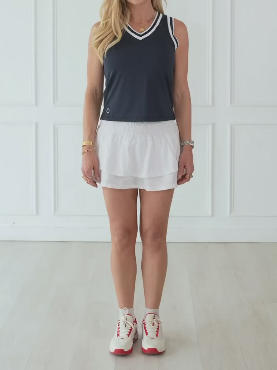 NAVY, WHITE