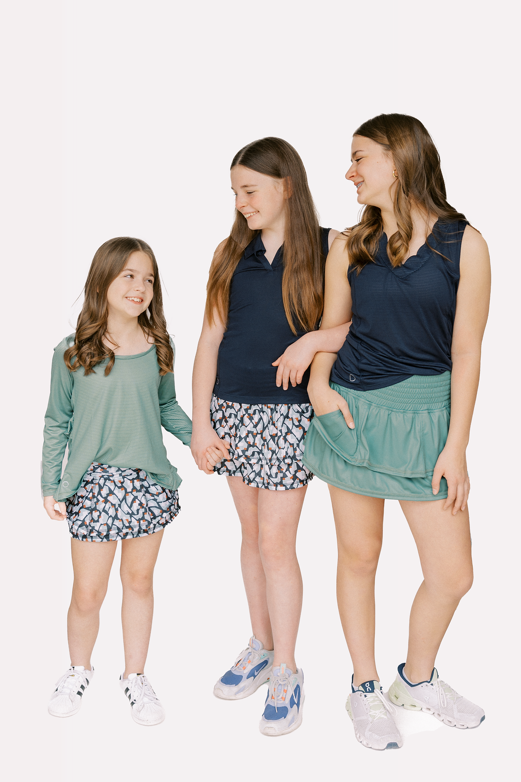Girls Ruffle Skirt Print - Capri