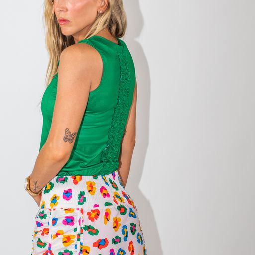 Fairway Skirt Print - On The Green